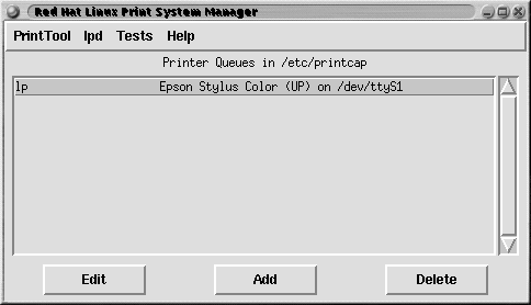 main printtool window